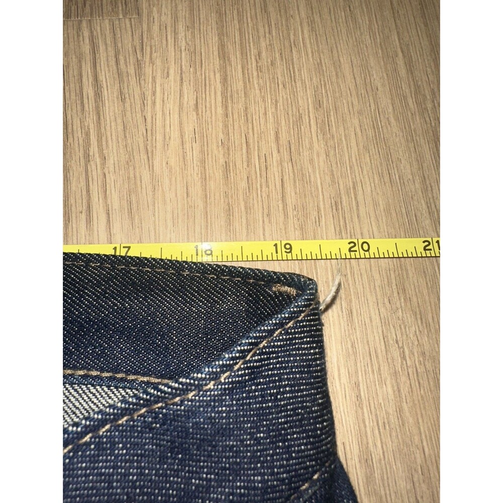 Uniqlo Slim Straight Stretch Selvedge Jeans Dark Wash 436848 36x27 - Picture 7 of 10